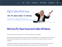 Tablet Screenshot of fixcallerid.com